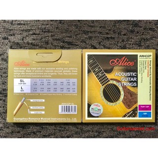 Bộ 6 dây đàn guitar Alice AW432- Hàng có sẵn