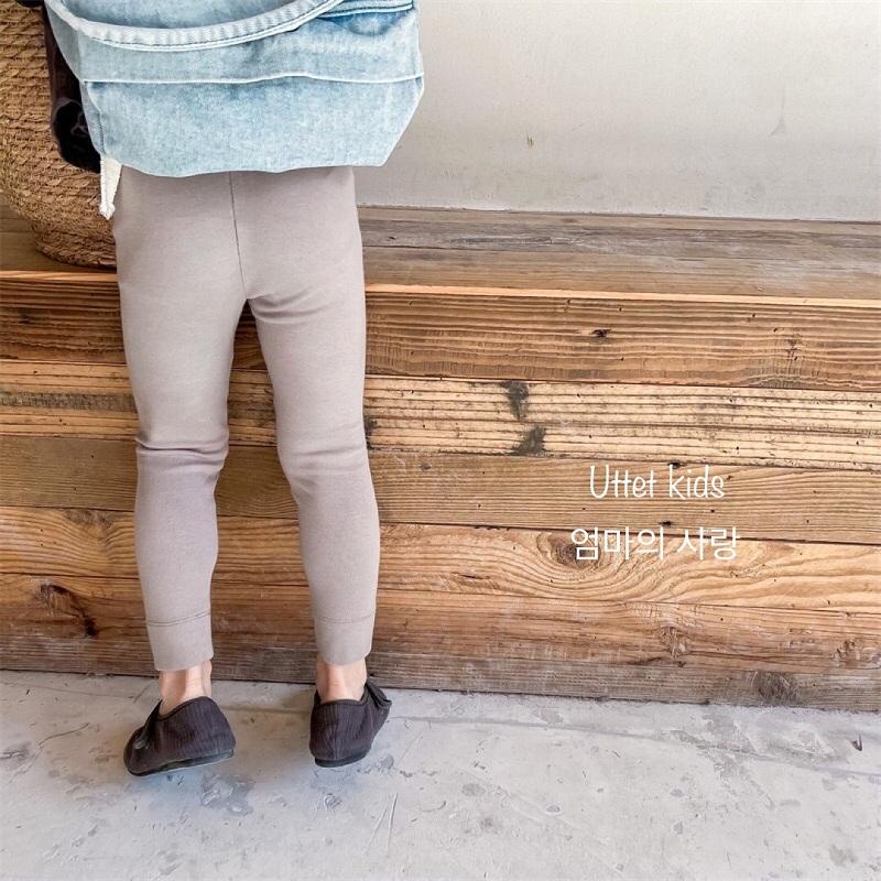 QUẦN LEGGING CHO BÉ GÁI PHONG CÁCH HÀN QUỐC HÌNH MẶT CƯỜI SIZE 80 TỚI 120
