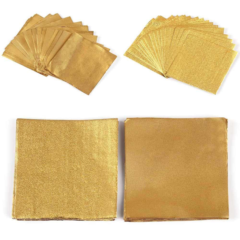 YOLA Set 100 Lá Nhôm Màu Sắc Mạ Vàng Chuyên Dụng Cho May Vá