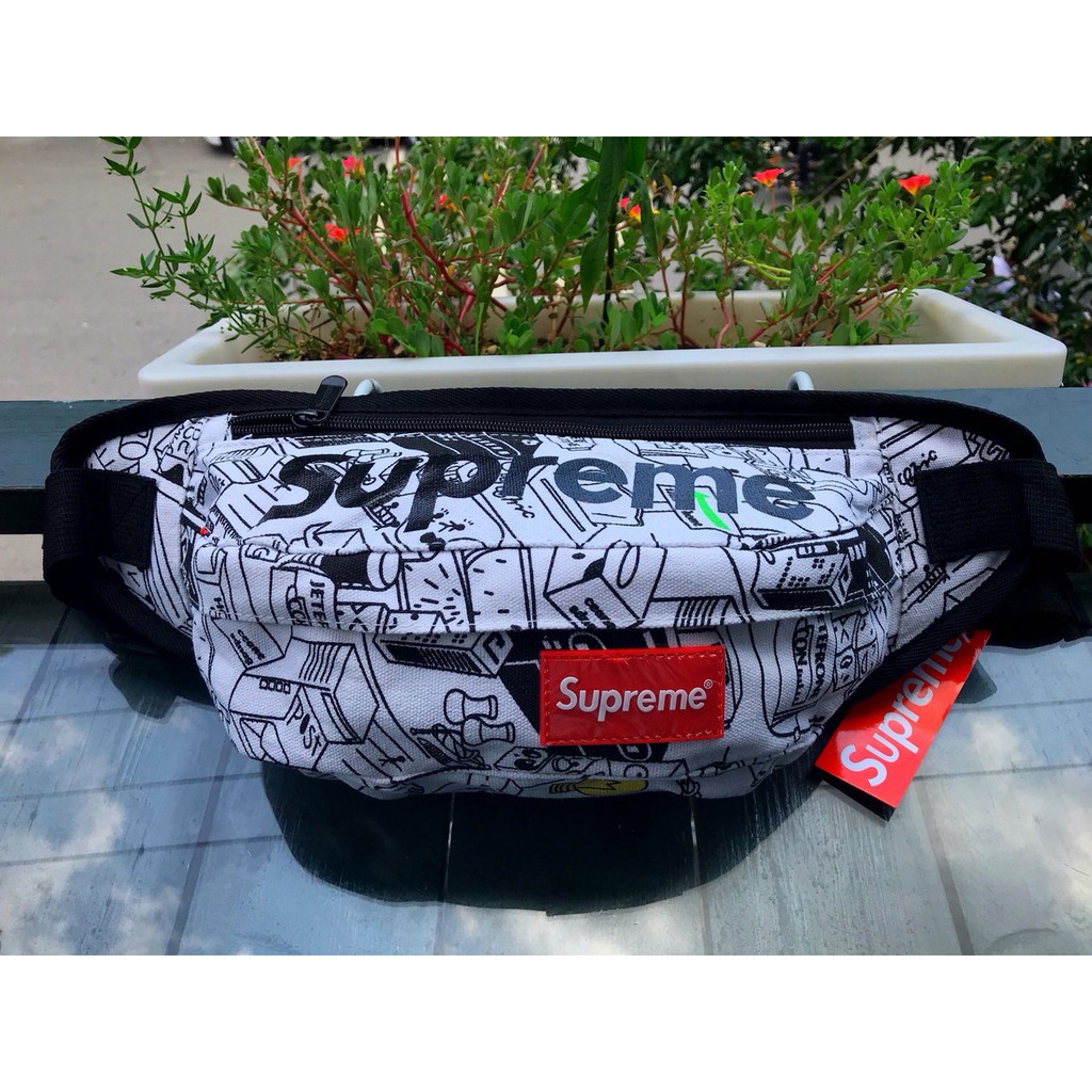 ⚡️ (Ảnh thật) Túi đeo chéo Supreme Trắng | HOT | BigBuy360 - bigbuy360.vn