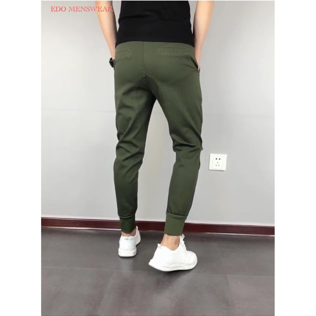 Quần Jogger kaki Edo Menswear, jogger nam chất vải kaki co dãn nhẹ xu hướng thời trang 2022