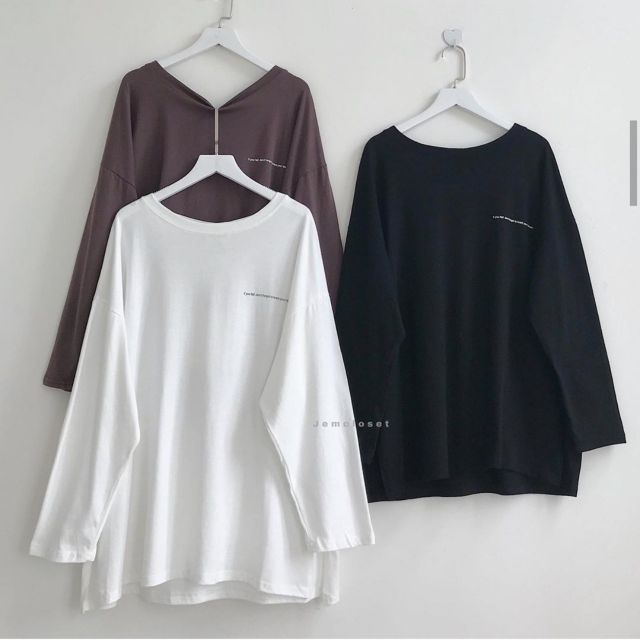 ÁO BASIC XẺ TÀ ULZZANG [ KÈM ẢNH THẬ