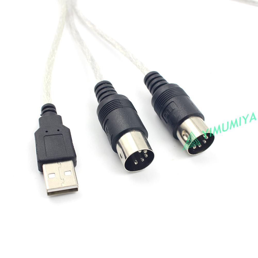 Dây Cáp Chuyển Đổi Âm Thanh Midi Sang Usb Dài 2m