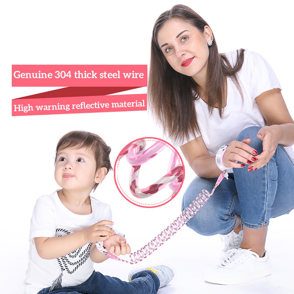 Dây Đeo Cổ Tay Chống Thất Lạc Có Khóa Và Chìa Khóa An Toàn Cho Bé