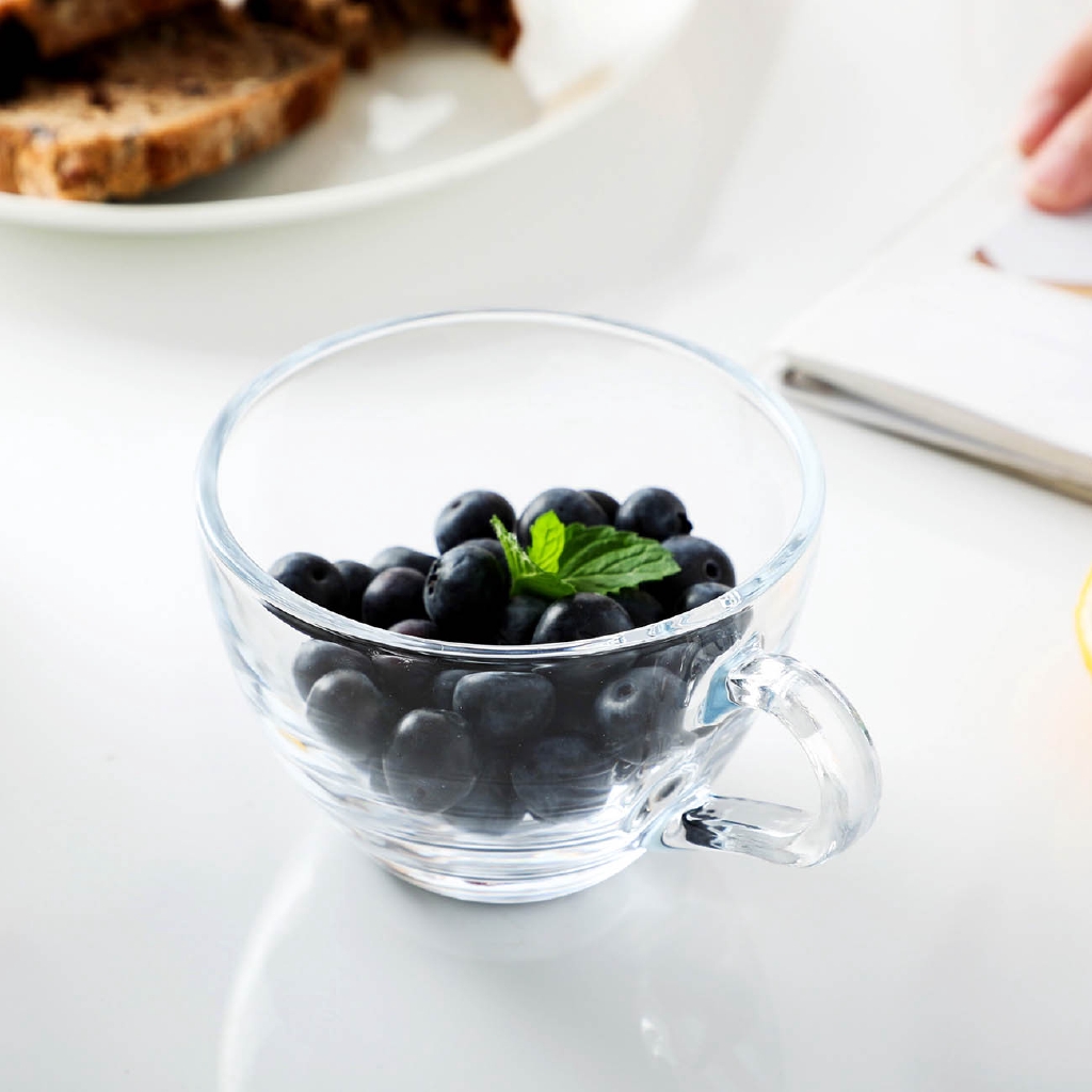 Tô Thủy Tinh Trong Suốt Đựng Nước Ép salad Tiện Dụng Kính