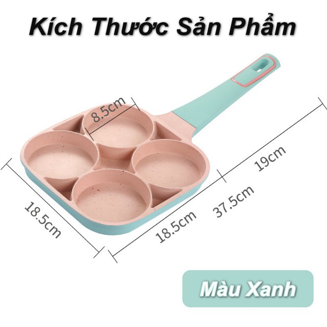 CHẢO CHỐNG DÍNH 4 Ô TRÒN KATA - Home and Garden