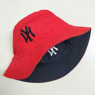 Mũ mềm bucket 2 mặt thêu chữ NY phong cách