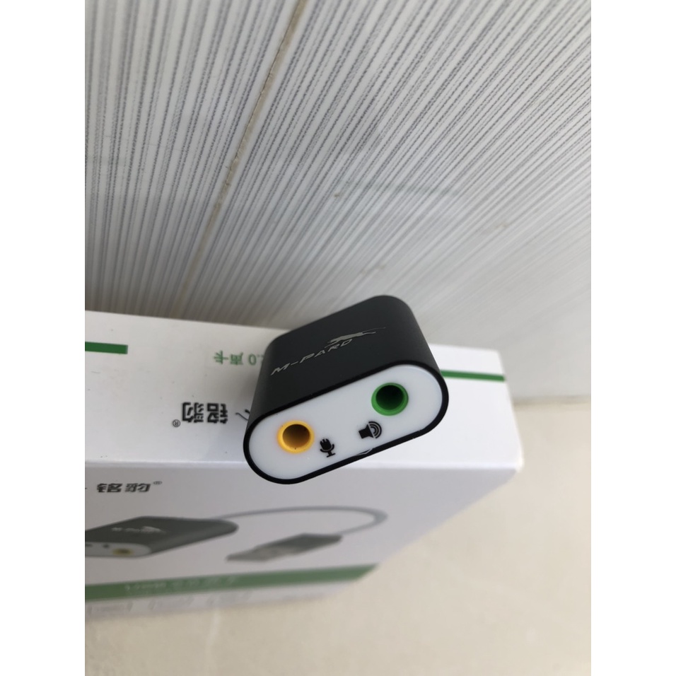 Đầu chuyển USB sang Sound M-Pard MH348 2.0 (Jack 3.5mm Audio + Micro) Chính hãng