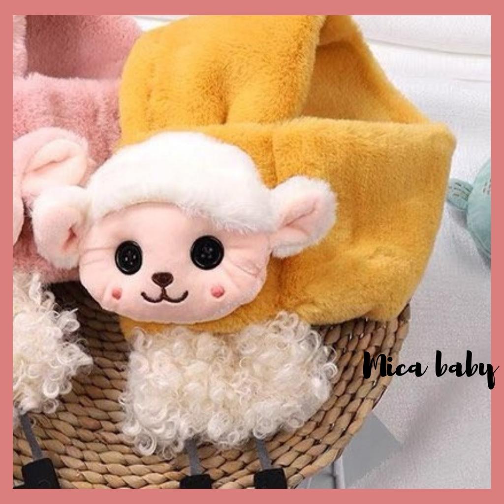 Khăn lông đình cừu dễ thương mềm mại cho bé KL153 Mica Baby