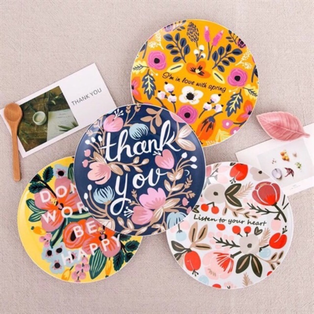 Đĩa sứ Beautiful Flowers