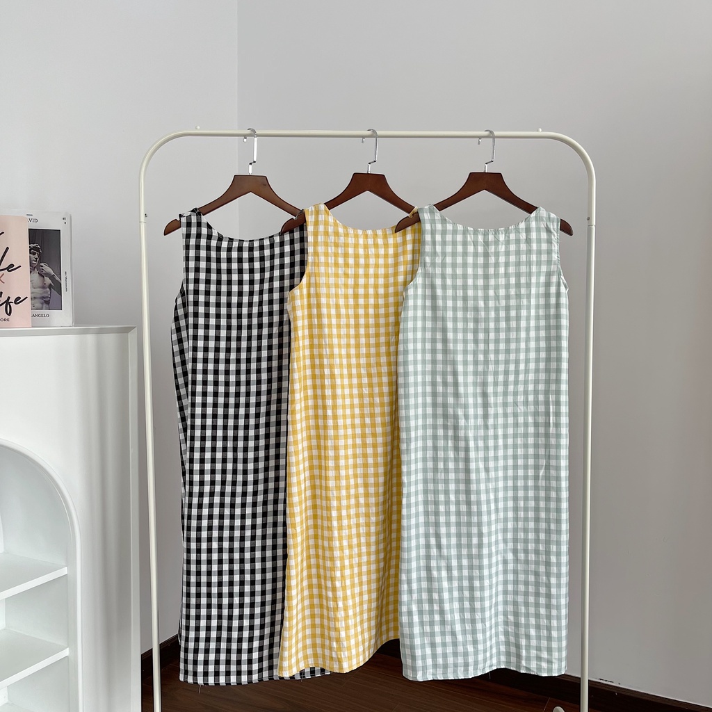 ĐẦM FORM SUÔNG CARO NHIỀU MÀU XINH XẮN - CROSS DRESS