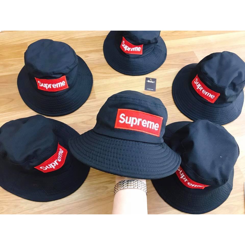 Mũ bucket, nón vành, nón tai bèo Supreme