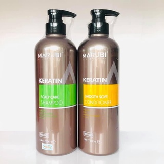 Cặp gội xả Keratin Marubi 750ml