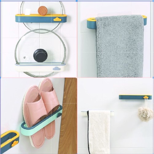 GIÁ ĐỂ DÉP, TREO KHĂN, TREO ĐỒ ĐA NĂNG DÁN TƯỜNG BIBI 79