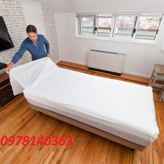 Ga Trắng Giường y tế màu trắng (chun và k chun) Ga Giường Đơn 90X1M9