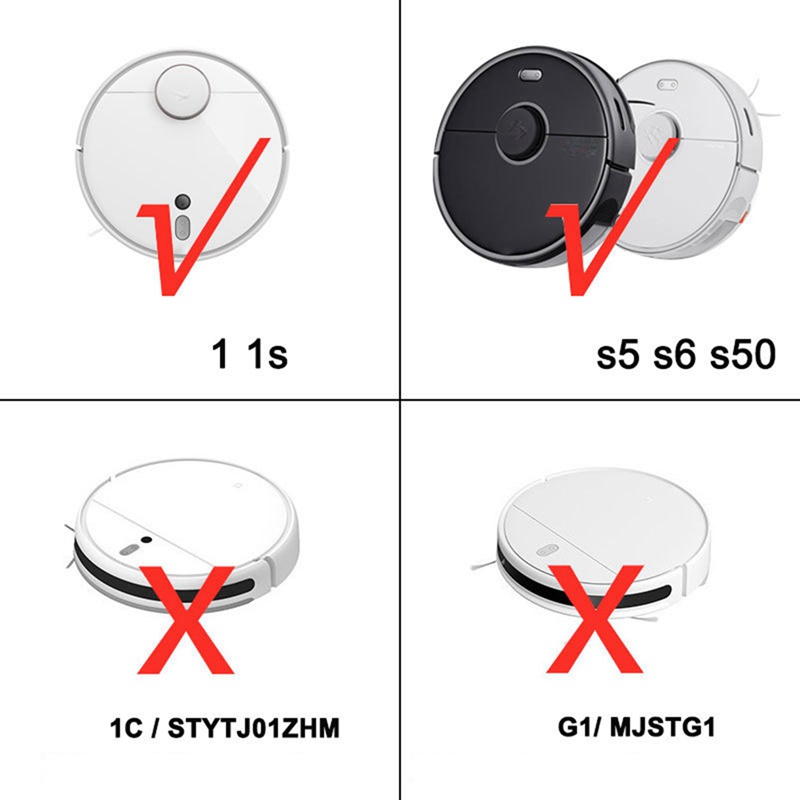 Bộ Lọc HEPA Và Chổi Quét Chính Cho Máy Hút Bụi XiaoMi 1 1S Roborock S50 S51 S55 S60 S6 Pure S5Max
