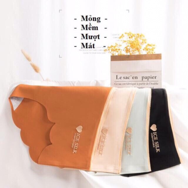 Quần Lót Su Lụa Viền Sóng Chống Tụt Silk