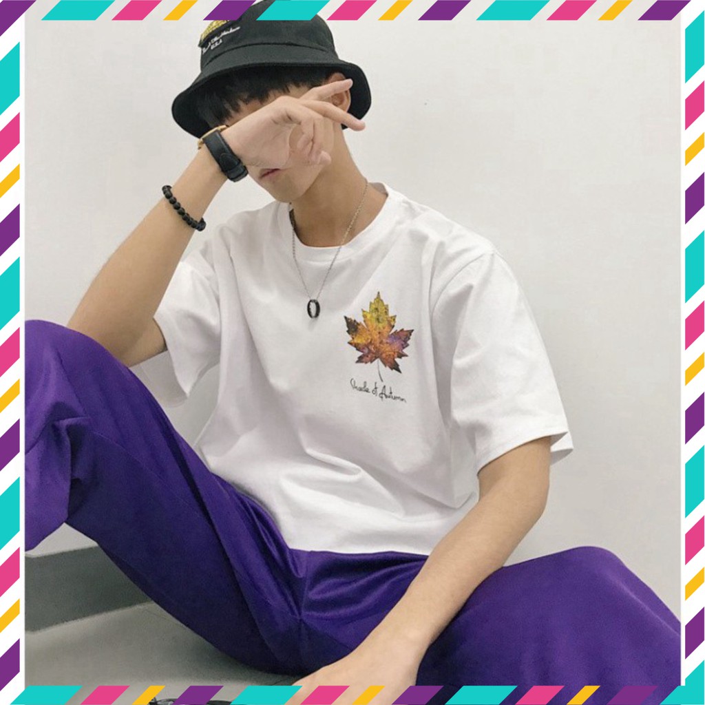 Áo Thun Tay Lỡ Form Rộng Lá Phong Siêu Hot🍁 Unisex nam nữ đều mặc được | BigBuy360 - bigbuy360.vn