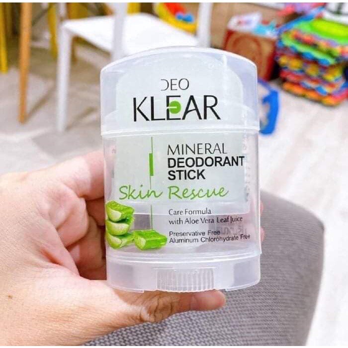 Lăn Đá Khoáng Khử Mùi DEO KLEAR 70gram Thái Lan