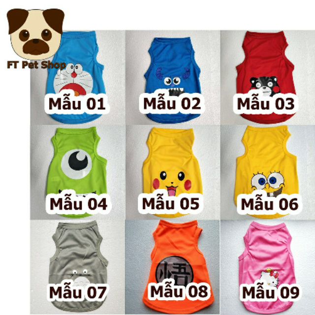 Sỉ Áo Cho Chó Mèo Thú Cưng Màu Ngẫu Nhiên Không Chọn Mẫu