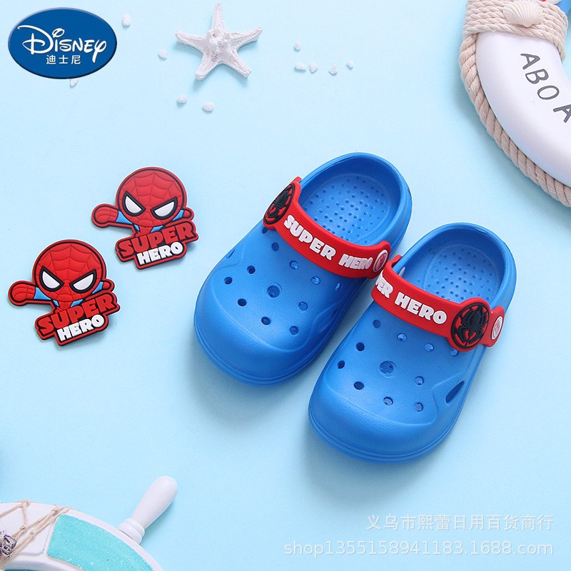 Dép sục Spiderman Captain America chống trượt chống trơn cho bé hình người nhện siêu nhân chân thoải mái cho bé yêu cbạn