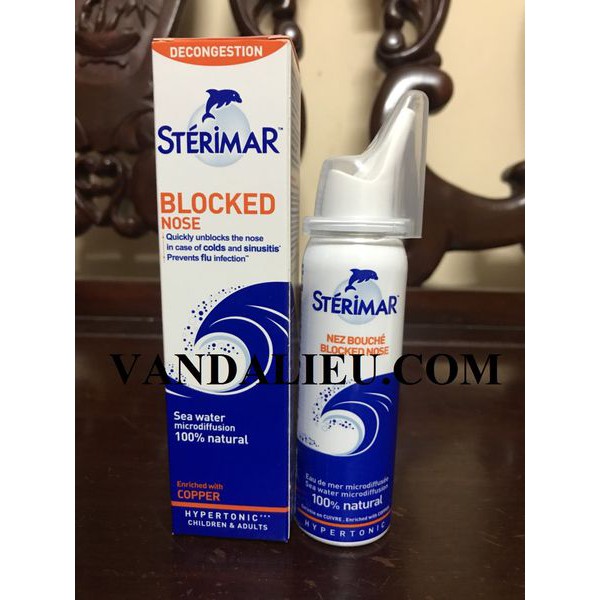 DUNG DỊCH ƯU TRƯƠNG VỆ SINH MŨI -STERIMAR BLOCKED NOSE - 50ML