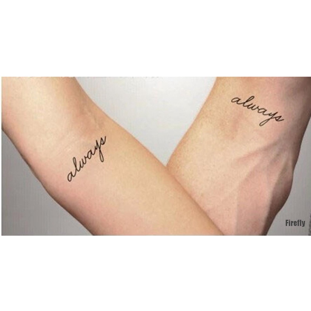 Hình Xăm Dán Tạm Thời Chống Thấm Nước In Chữ Cá Tính