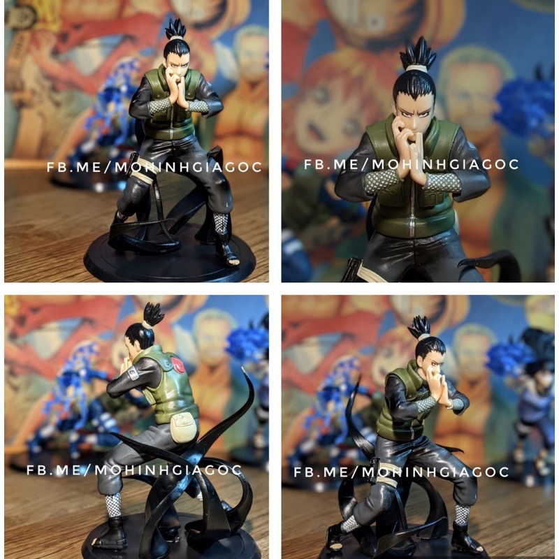 (SẵnVN) Mô hình nhân vật Hatake Kakashi, Hinata Hyuga , Nara Shikamaru tư thế chiến đấu- Nhânvật Naruto - Chiều cao 14cm