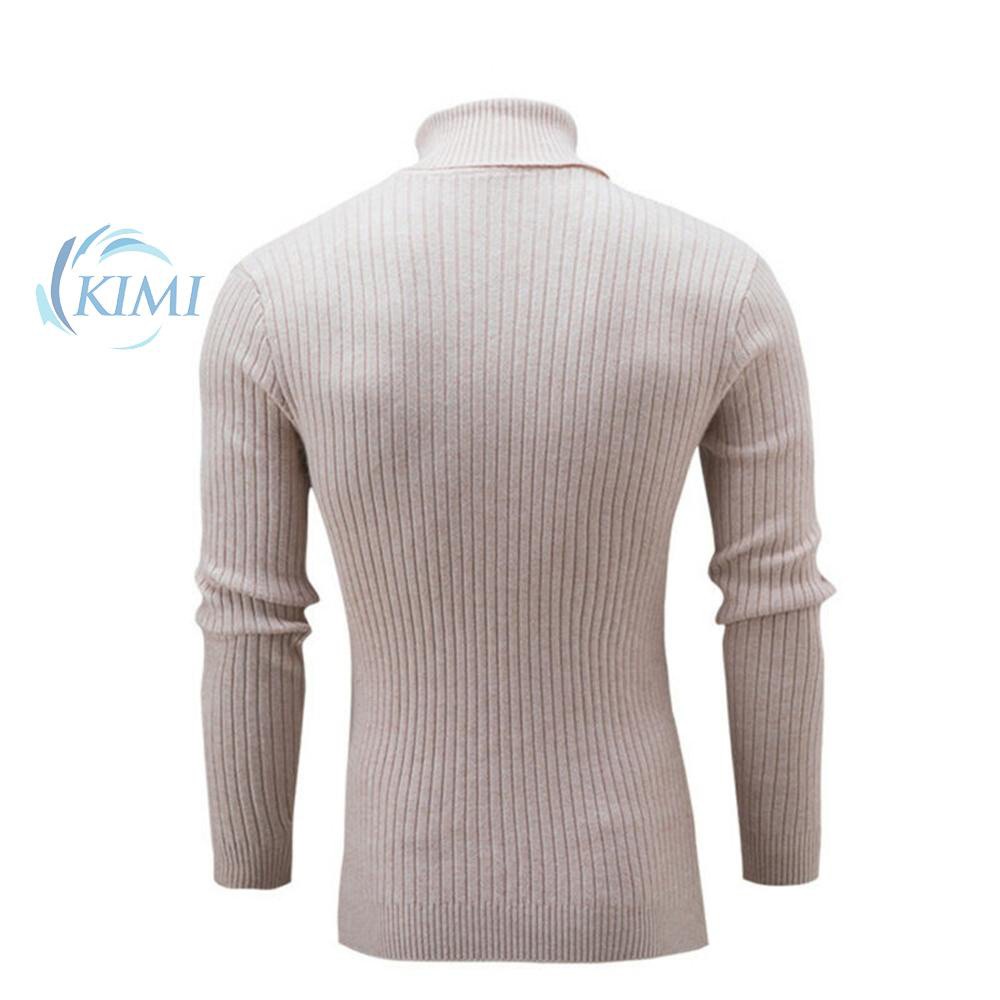 Solid color twist bottoming shirt turtleneck mens knit sweater sweater