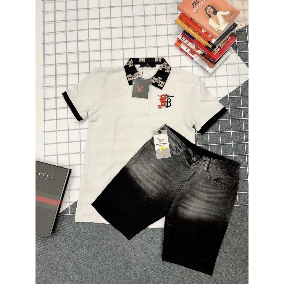 Quần short jean nam loang màu cao cấp chất đẹp thêu họa tiết nhiều mẫu,form chuẩn,sang trọng-tara_shop96