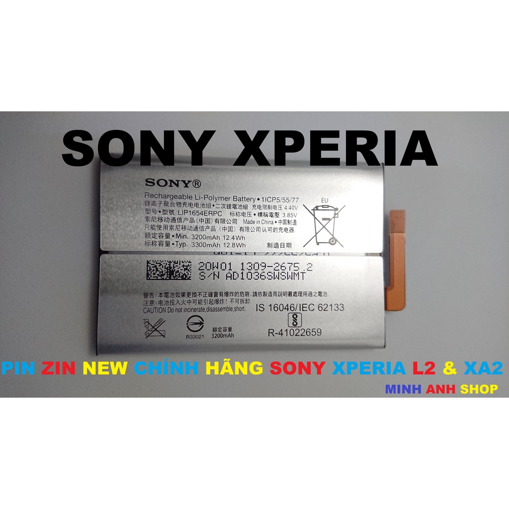 [PIN ZIN CHÍNH HÃNG SONY XPERIA L2 (H4331) & XA2 (H4133)]