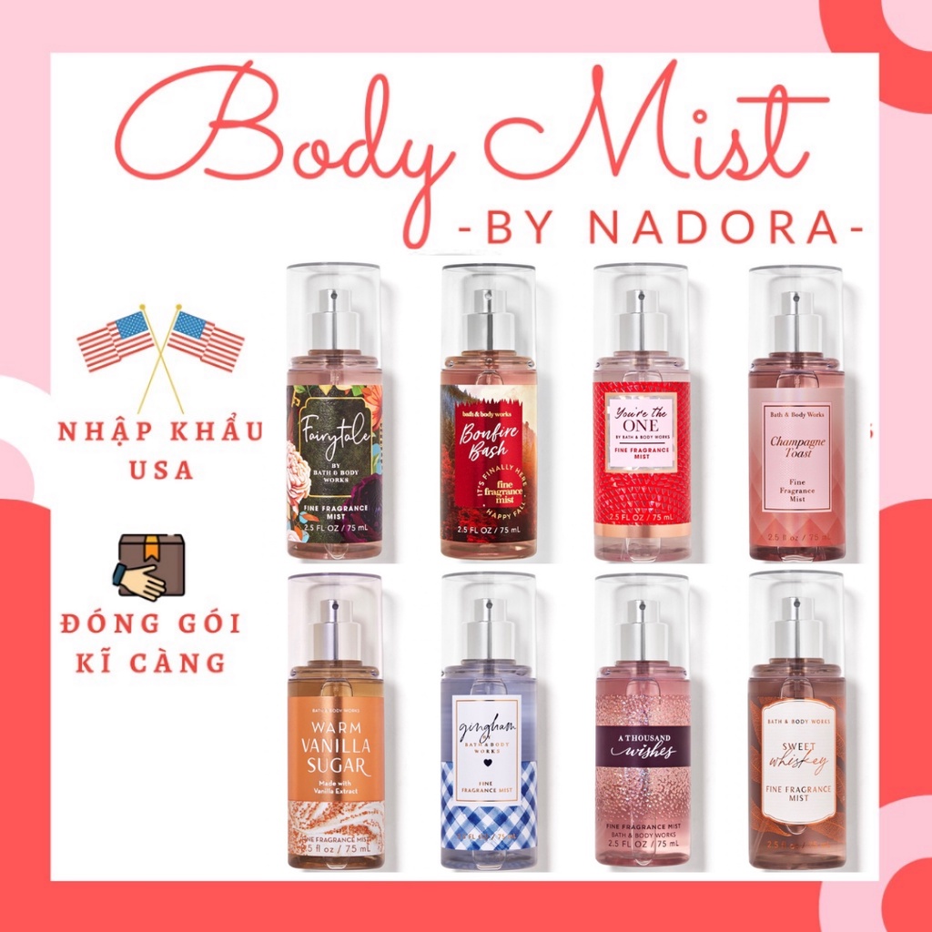 Xịt Thơm Toàn Thân Bath And Body Works Body Mist