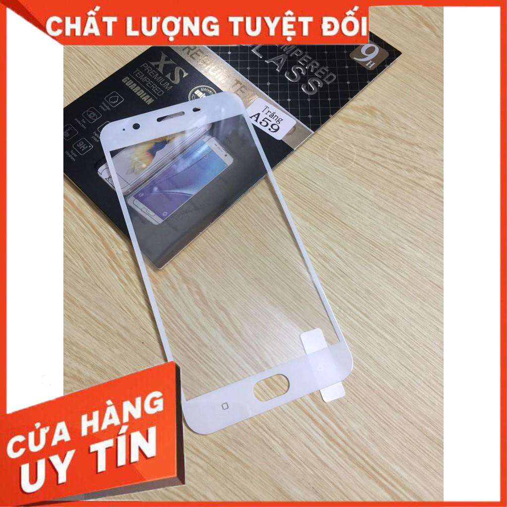 Kính dán full màn hình 3D dành cho Oppo F1s (A59), F3, A57 (F3 lite) - màu đen và trắng