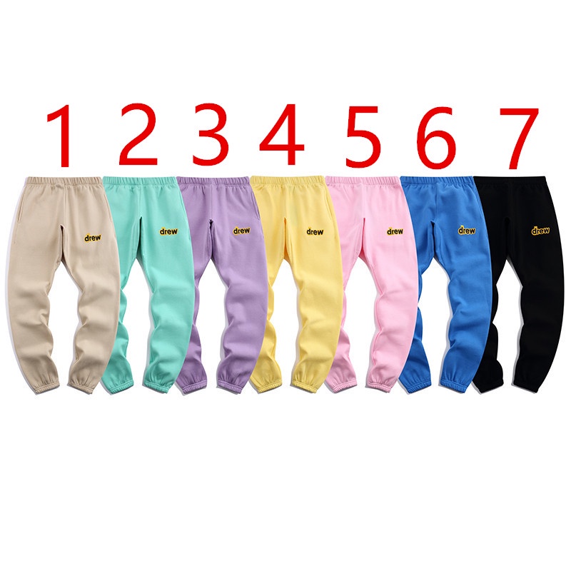 Quần dài thể thao DREW lưng thun vải cotton cho nam và nữ với 7 màu tùy chọn