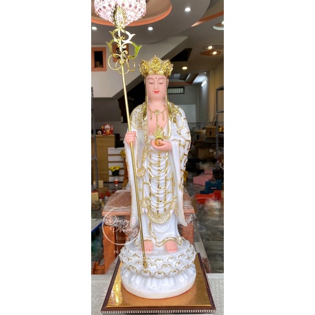 Tượng Địa Tạng Đứng - Địa Tạng Vương Bồ Tát bột đá cao cấp