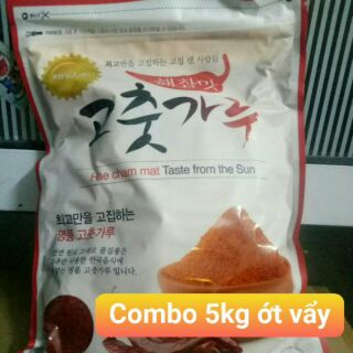 Ớt bột hàn Quốc dạng vẩy com bo 5kg
