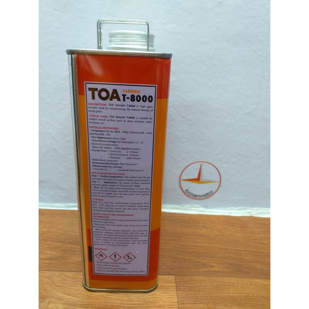 Dầu bóng TOA T 8000 bảo vệ bề mặt gỗ 1kg