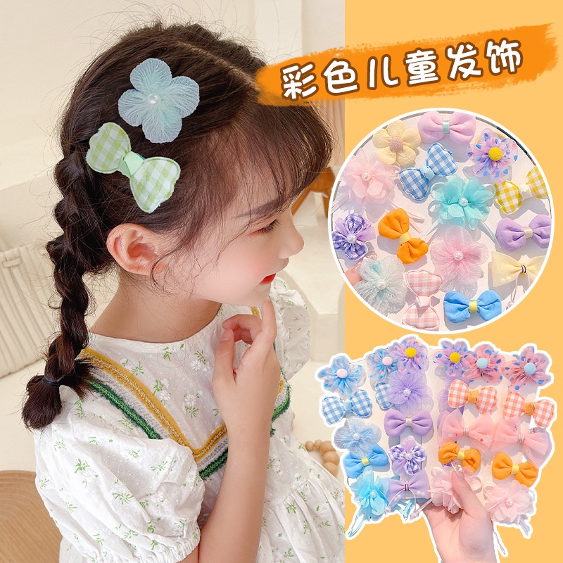 Kẹp Tóc Nơ Hình Hoa Dễ Thương Cho Bé Gái