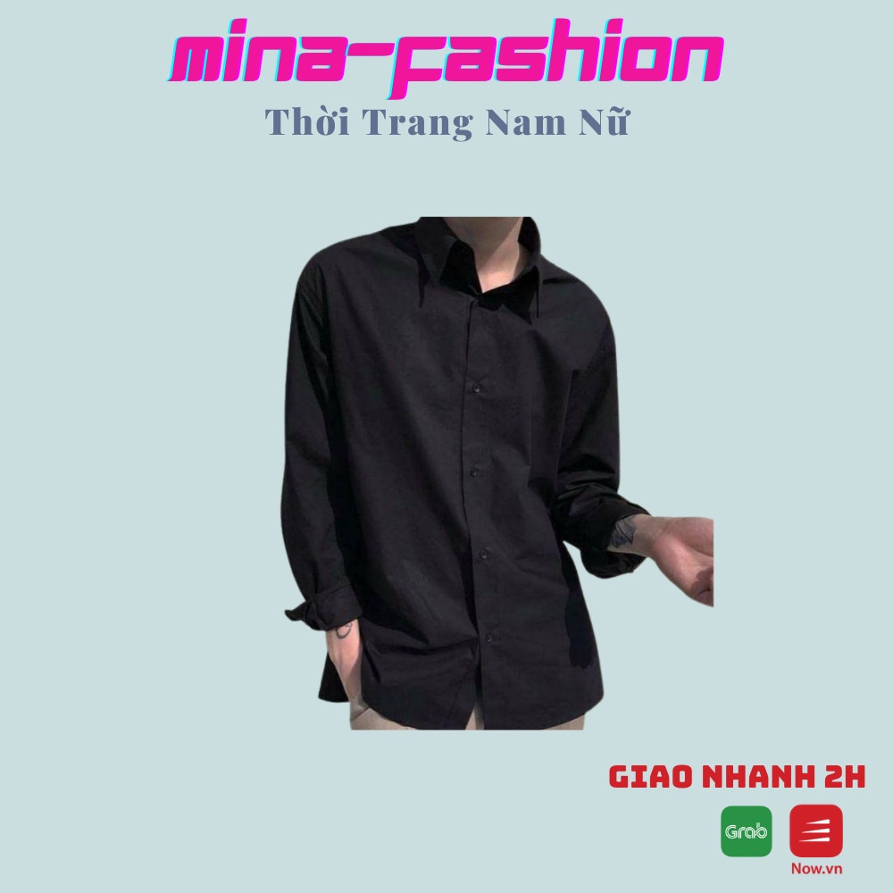 Áo Sơ Mi Nam Nữ Nhiều Màu Sale Hot Nhất ASN38 MinaFashion