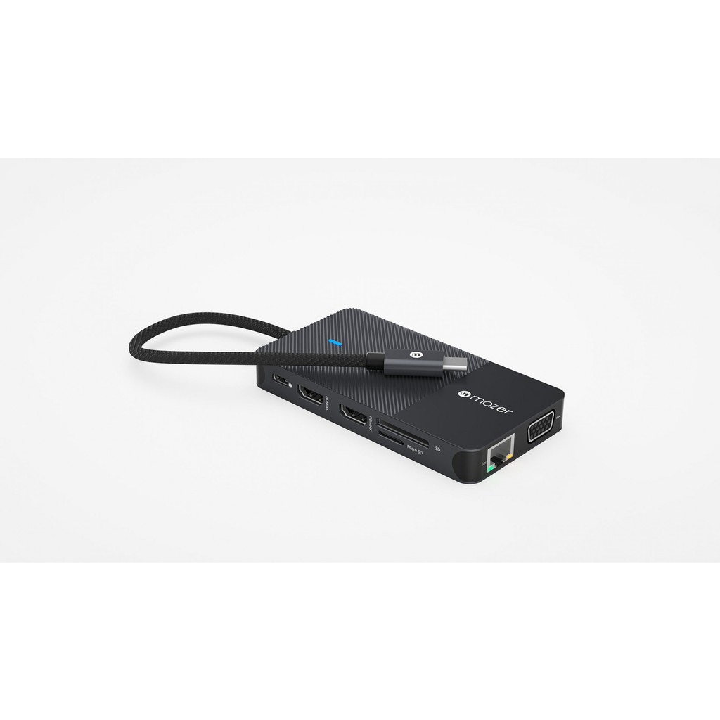 Bộ chuyển đổi Mazer USB-C Multimedia Pro Hub 11-in-1 Black Edition [CHÍNH HÃNG PHÂN PHỐI VN, BẢO HÀNH 5 NĂM]