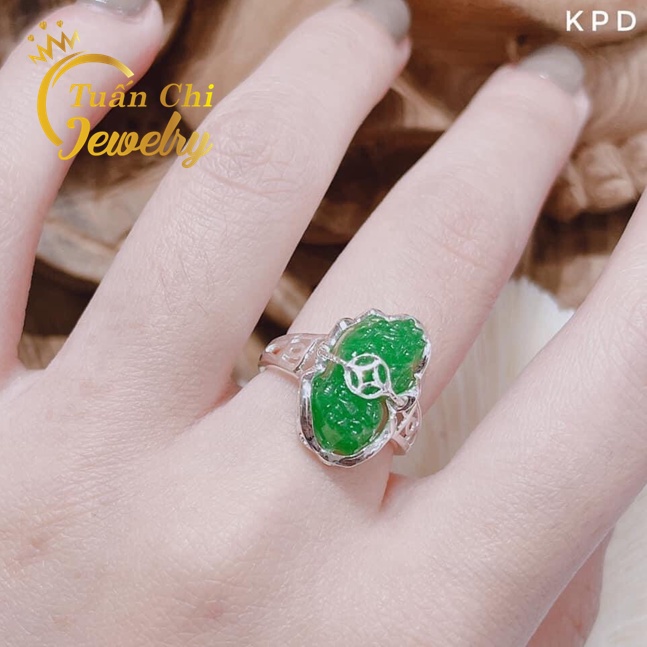 ⚡MẪU MỚI⚡ Dây Chuyền Nữ Kết Hợp Mặt Tỳ Hưu Đá Phong Thủy, Chiêu Hút Tài Lộc