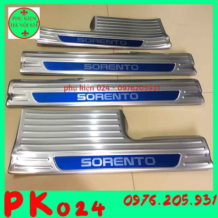 [Sorento 2020-2021] Bộ 4 Nẹp Bước Chân Trong Inox Sorento 2020 2021 Cao Cấp