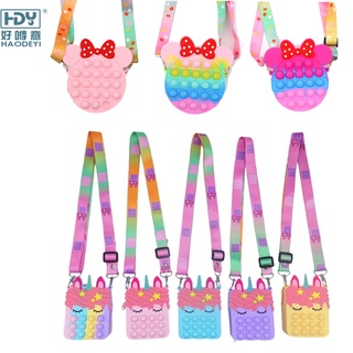 Túi xách Pop It Bag HDY Màu sắc cầu vồng cho trẻ em