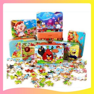 [Đồ chơi trí tuệ] Bộ ghép hình 200 chi tiết hộp thiếc (nhiều mẫu) _Shop 1108