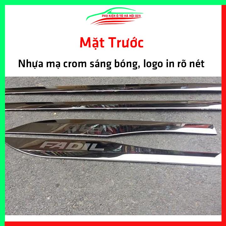 Bộ ốp nẹp sườn Fadil 2019-2022 mạ crom trang trí làm đẹp xe