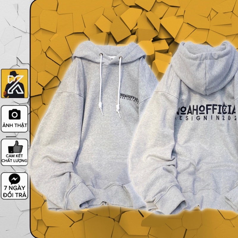 [sẵn] Áo Hoodie Dáng Rộng Chữ Thêu NOAH pqk [nam nữ mặc ]