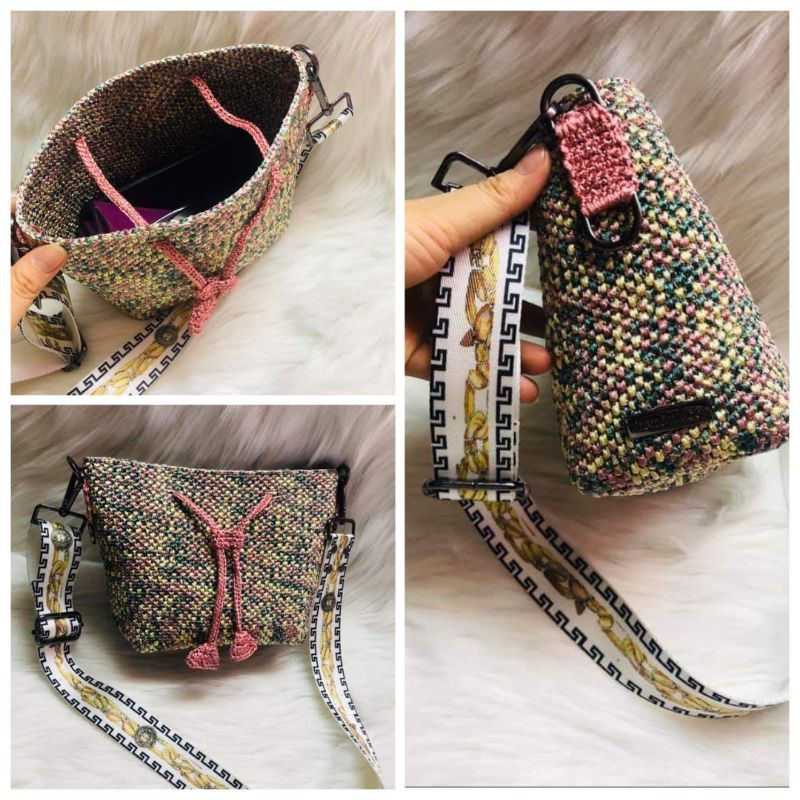 Sợi Ribbon màu loang mini