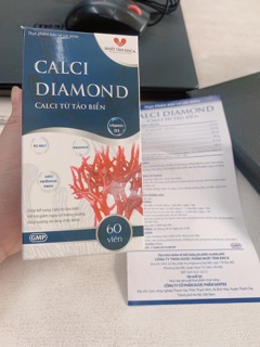 [ CHÍNH HÃNG ] Calci Diamond - Calci từ tảo biển đỏ - canxi cho bà bầu, phòng ngừa loãng xương