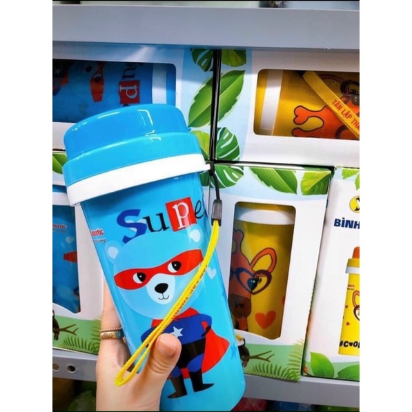 Bình Uống Nước Giữ Nhiệt Cho Bé 700ml Siêu Dễ Thương