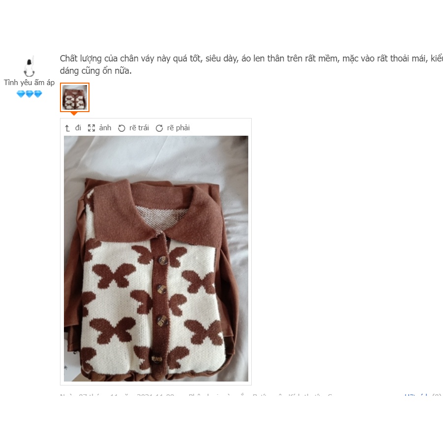 Váy Nhung Mix Len Thu Đông Ấm Áp Tay Bồng, Dáng Xòe Nhẹ